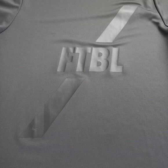 Nike Black FTBL Authentic Dri-Fit Men’s Tee – Short Sleeve Athletic Shirt, Size - Picture 7 of 9
